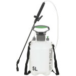 Pulv�risateur � pression 5 l, appareil, lance tuyau, ceinture, plante jardin, 3 bar, buse r�glable, blanc ...