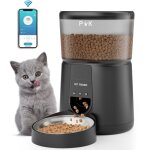 Puppy kitty pro 4l distributeur croquettes chat automatique, 2. 4g wifi distributeur croquettes chat ...