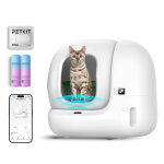 Pura max 2 liti�re autonettoyante intelligente 76l pour plusieurs chats , contr�le app, s�curit� anti ...