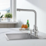 Cecipa - pure - i robinet cuisine 3 voies, mitigeur d'vier avec deux sorties d'eau: eau filtre et eau ...