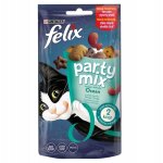 Purina felix party mix - friandises pour chats au saumon, goberge et truite (60 g)