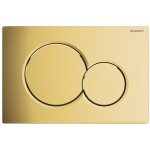 Push metal plaque de commande - pour bti - support geberit up320 - double chasse(dualflush ) - boutons ...