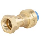 Tout push - quick plomberie raccord droit ecrou libre femelle 15 x 21 mm diam. 16 mm laiton Tout push - quick plomberie raccord droit ecrou libre femelle 15 x 21 mm diam. 16 mm laiton