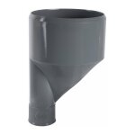 Raccord pvc gris excentr� r�duit - m�le / femelle diam�tre 100 - 80 mm - girpi