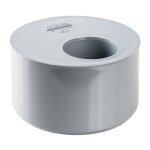 Nicoll - raccord pvc gris excentr� r�duit - m�le / femelle diam�tre 100 - 40 mm