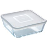 Pyrex - plat  four cook and freeze 15x15 cm verre borosilicat