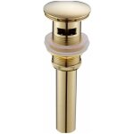 Pyygy - bonde d'évacuation des eaux usées pour baignoire de salle de bain en laiton brossé doré, capuchon ... Pyygy - bonde d'évacuation des eaux usées pour baignoire de salle de bain en laiton brossé doré, capuchon ...