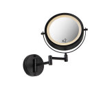 Vicino - dimmable miroir mural maquillage - rasage variateur inclus - 2 lumi�re - l 370 mm - noir - moderne ...