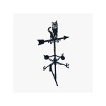 Qem - girouette de toit style flèche modèle chat avec support universel Qem - girouette de toit style flèche modèle chat avec support universel