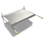 Qem - grille barbecue avec r�cup�rateur graisse 60x40 pour cr�maill�res (grille seule)