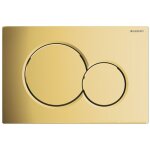 Push metal plaque de commande - pour bti - support geberit up320 - double chasse(dualflush ) - boutons ...