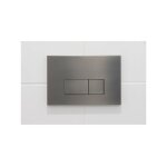 Qeramiq - push plaque de commande dualflush pour bti - support geberit up320 mtal rectangulaire gunmetal ...