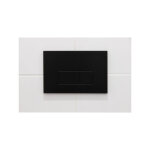 Qeramiq - push plaque de commande dualflush pour bti - support geberit up320 mtal rectangulaire noir ...
