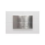 Qeramiq - push plaque de commande dualflush pour bti - support geberit up320 mtal rectangulaire steel ...