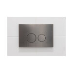 Qeramiq push plaque de commande dualflush pour bti - support geberit up320 mtal rond gunmetal