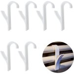 Qersta - 6 pi�ces crochet radiateur, radiateur s�che - serviettes crochet, crochet pour radiateurs, pour ...