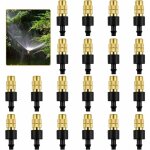 Qersta - buse de pulv�risation en laiton 20 pcs pulv�risateur d'arrosage en laiton ajustable buse t�te ...