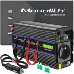 Qoltec 51925 convertisseur de tension monolith 1200 ms wave 12v � 230v 600 / 1200w usb