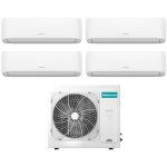 Hisense - quadri split r�versible climatiseur hi - comfort s�rie 12 + 12 + 12 avec 4amw105u4raa r - 32 ...