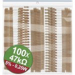 22p076 22p076 jeu de r�sistances � couche carbone 47 k? sortie axiale 0. 25 w 5 % 1 set x571042 - quadrios ...