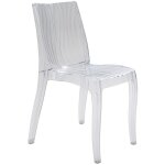 Le quai des affaires - chaise dune empilable / transparent / l52xp51xh81 cm Le quai des affaires - chaise dune empilable / transparent / l52xp51xh81 cm