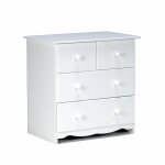 Le quai des affaires - commode teddy 2 + 2 tiroirs / blanc / 85x55x86