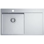 Quarto - �vier 78x48 cm, gauche, inox 1124384 - alveus