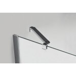 Leda - querre d'angle 570 mm pour stabilisation des parois de douche 5, 6 et 8 mm