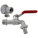 Quick plomberie - applique et vanne d'arrosage, mle / femelle 15 x 21 mm 15 x 21 mm