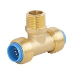 Quick plomberie te automatique laiton m 15 x 21 pour pour tube en cuivre / pour tube en per