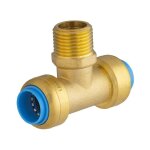 Quick plomberie te automatique laiton m 15 x 21 pour tube en cuivre / pour tube en per