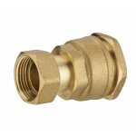 Quick plomberie - manchon de raccordement  compression laiton f 20 x 27 pour tube en polythylne