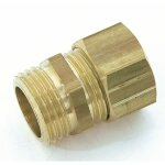 Manchon rapide laiton m 15 x 21 pour tube en cuivre - quick plomberie