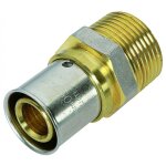 Quick plomberie manchon � sertir laiton m 12 x 17 pour tube en multicouche