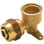 Quick plomberie - raccord coudé applique à compression laiton f 15 x 21 pour tube en per Quick plomberie - raccord coudé applique à compression laiton f 15 x 21 pour tube en per