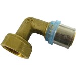 Quick plomberie - raccord coud� avec �crou libre d. 20 pour tube en multicouche � sertir