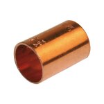Sac de 10 manchons double femme cuivre à souder pour tube cuivre diam. 14 mm Sac de 10 manchons double femme cuivre à souder pour tube cuivre diam. 14 mm