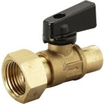 Quick plomberie - vanne d'arrt per  glissement crou libre 15 x 21 mm