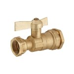 Quick plomberie - vanne  compression laiton d. 25 pour tube en polythylne