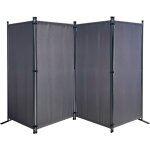 Quick - star - paravent 4 pices 165 x 220 cm tissu sparateur de pice garden partition wall balcony ...