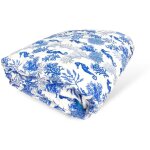 Quilt� couvre - lit hippocampes hippocampe bleu fabriqu� en italie single 1 place