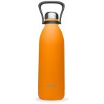 Qwetch - bouteille isotherme 1. 5 litres pop double paroi chaud 16h froid 48h orange