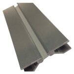 Raccord d'angle pour plinthes en pvc - angle variable - hauteur 100 mm - finition alu synercia