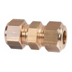 Raccord bicne droit laiton -  12 mm