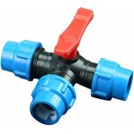 Raccord � compression d'eau, 1 raccord en t de compression pour tuyau d'eau pour jardinage, irrigation ...