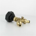 Raccord cuve eau s60x6 - 2 voies 3 / 4'' laiton - nez (type gardena)