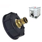 Raccord cuve eau s60x6 - embout arrosage jardin (anneau plat - t�tine en laiton � 6 pointes)