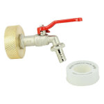 Raccord cuve eau s60x6 laiton - robinet eco laiton 15 mm