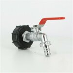 Raccord cuve eau s60x6 - robinet laiton chrom 15 mm