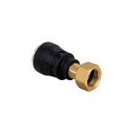 Raccord droit encliquetable pe �25 - laiton femelle �crou - prisonnier 3 / 4' (20 / 27) plasson